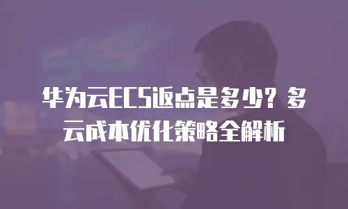 华为云ECS返点是多少？多云成本优化策略全解析