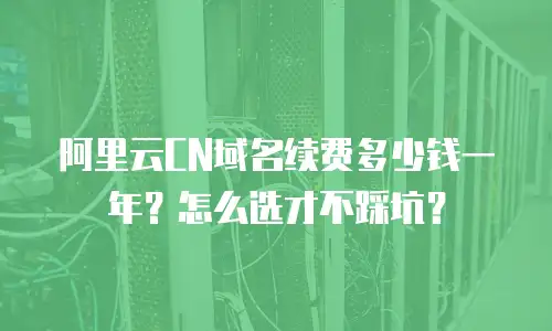阿里云CN域名续费多少钱一年？怎么选才不踩坑？