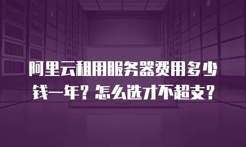 阿里云租用服务器费用多少钱一年？怎么选才不超支？