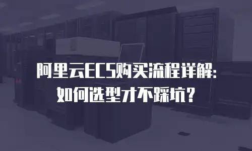 阿里云ECS购买流程详解：如何选型才不踩坑？