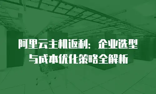 阿里云主机返利：企业选型与成本优化策略全解析