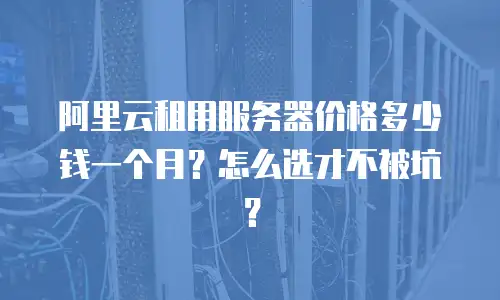 阿里云租用服务器价格多少钱一个月？怎么选才不被坑？
