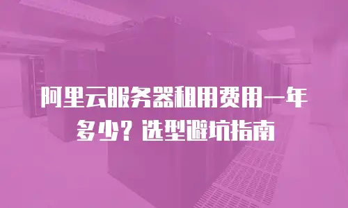 阿里云服务器租用费用一年多少？选型避坑指南