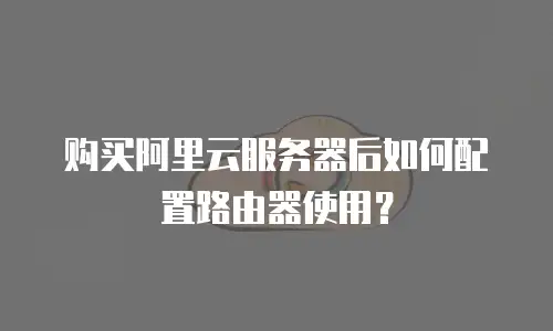 购买阿里云服务器后如何配置路由器使用？