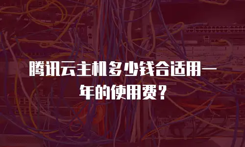 腾讯云主机多少钱合适用一年的使用费？