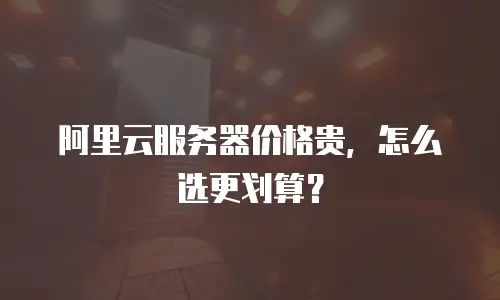 阿里云服务器价格贵，怎么选更划算？