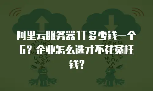 阿里云服务器1T多少钱一个G？企业怎么选才不花冤枉钱？
