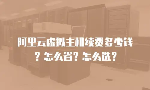 阿里云虚拟主机续费多少钱？怎么省？怎么选？