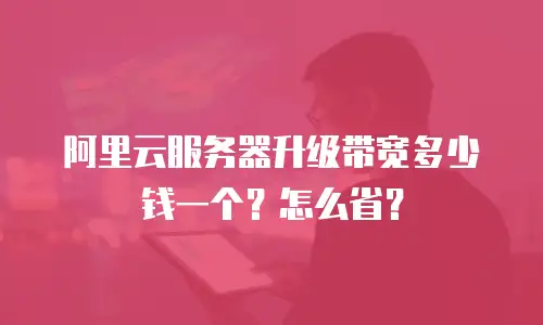 阿里云服务器升级带宽多少钱一个？怎么省？