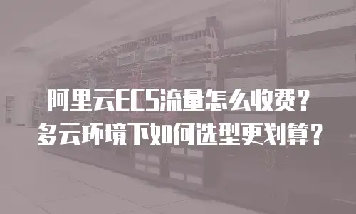 阿里云ECS流量怎么收费？多云环境下如何选型更划算？