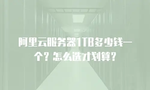 阿里云服务器1TB多少钱一个？怎么选才划算？