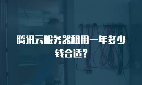 腾讯云服务器租用一年多少钱合适？