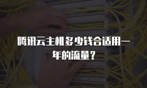 腾讯云主机多少钱合适用一年的流量？