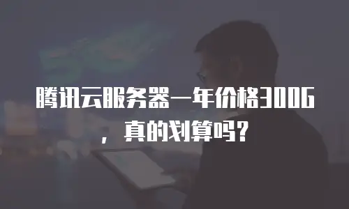 腾讯云服务器一年价格300G，真的划算吗？