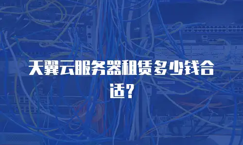 天翼云服务器租赁多少钱合适？