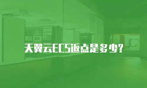 天翼云ECS返点是多少？