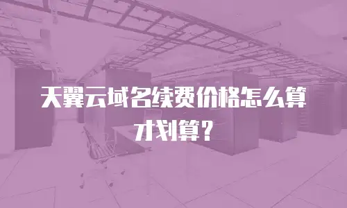 天翼云域名续费价格怎么算才划算？