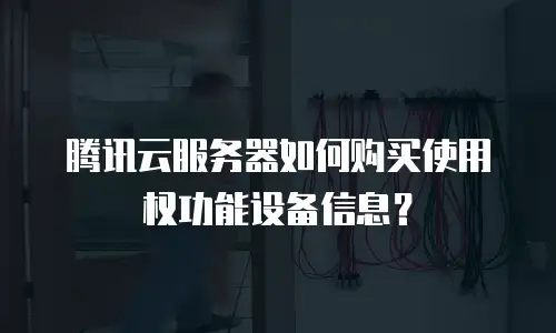 腾讯云服务器如何购买使用权功能设备信息？