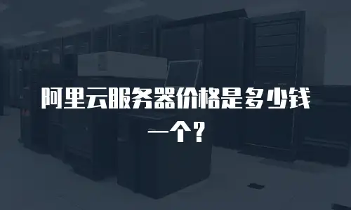 阿里云服务器价格是多少钱一个？