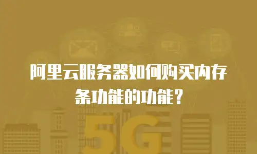 阿里云服务器如何购买内存条功能的功能？