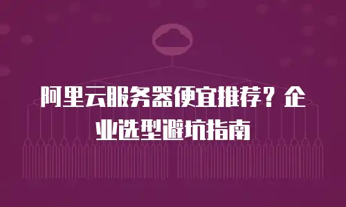 阿里云服务器便宜推荐？企业选型避坑指南