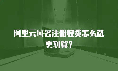 阿里云域名注册收费怎么选更划算？