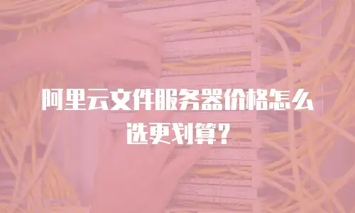 阿里云文件服务器价格怎么选更划算？