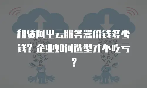 租赁阿里云服务器价钱多少钱？企业如何选型才不吃亏？