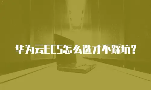 华为云ECS怎么选才不踩坑？
