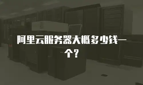 阿里云服务器大概多少钱一个？