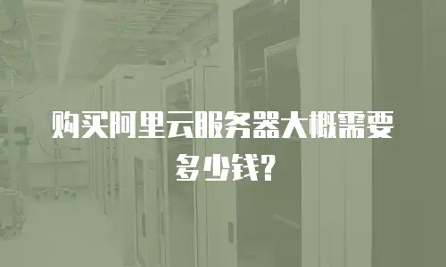 购买阿里云服务器大概需要多少钱？