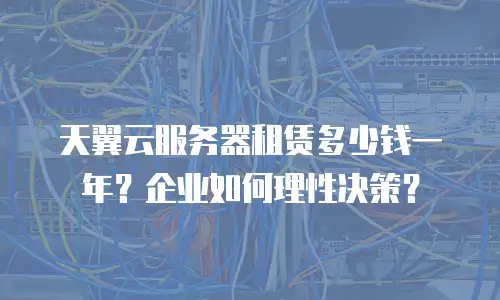 天翼云服务器租赁多少钱一年？企业如何理性决策？