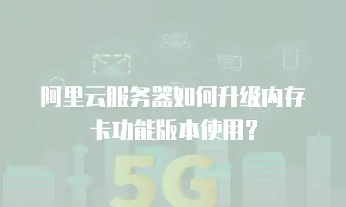 阿里云服务器如何升级内存卡功能版本使用？