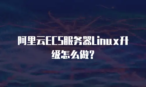 阿里云ECS服务器Linux升级怎么做？
