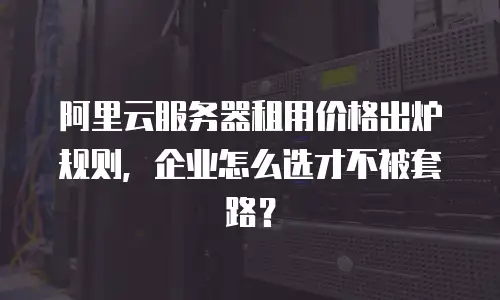 阿里云服务器租用价格出炉规则，企业怎么选才不被套路？