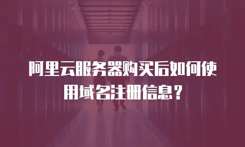 阿里云服务器购买后如何使用域名注册信息？