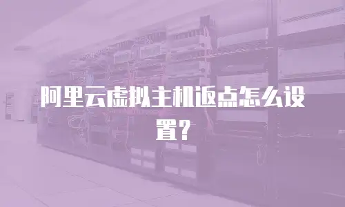 阿里云虚拟主机返点怎么设置？