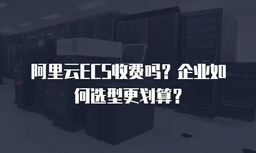 阿里云ECS收费吗？企业如何选型更划算？
