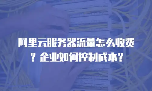 阿里云服务器流量怎么收费？企业如何控制成本？