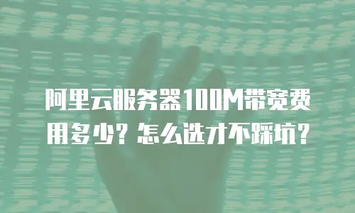 阿里云服务器100M带宽费用多少？怎么选才不踩坑？