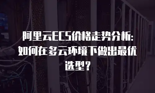 阿里云ECS价格走势分析：如何在多云环境下做出最优选型？