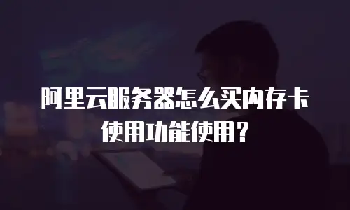 阿里云服务器怎么买内存卡使用功能使用？