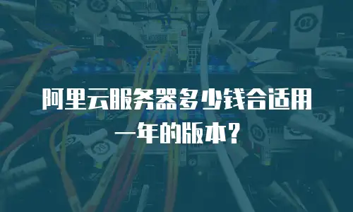 阿里云服务器多少钱合适用一年的版本？