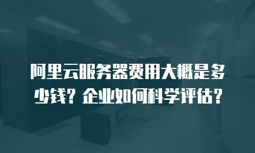 阿里云服务器费用大概是多少钱？企业如何科学评估？