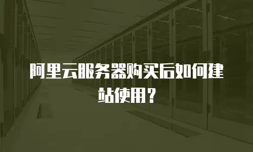 阿里云服务器购买后如何建站使用？