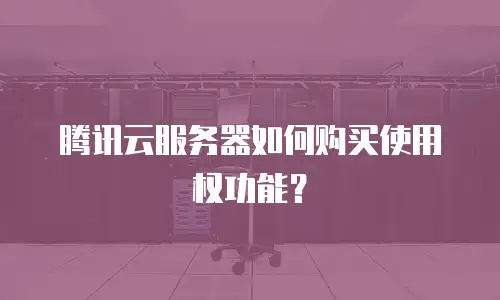 腾讯云服务器如何购买使用权功能？