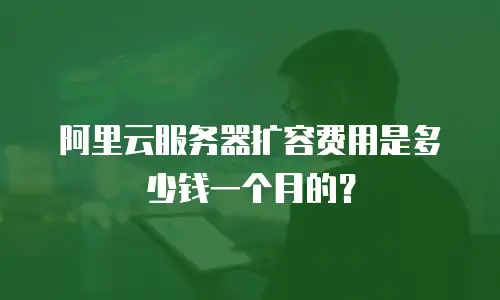 阿里云服务器扩容费用是多少钱一个月的？
