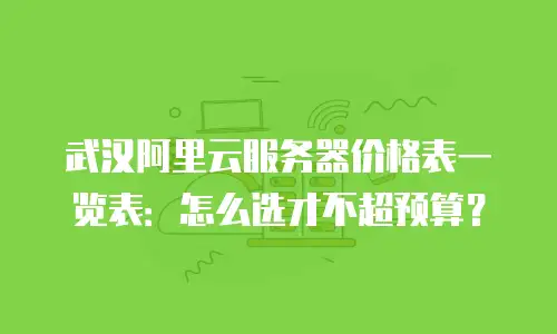 武汉阿里云服务器价格表一览表：怎么选才不超预算？