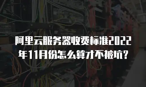 阿里云服务器收费标准2022年11月份怎么算才不被坑？