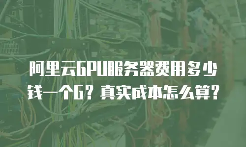 阿里云GPU服务器费用多少钱一个G？真实成本怎么算？